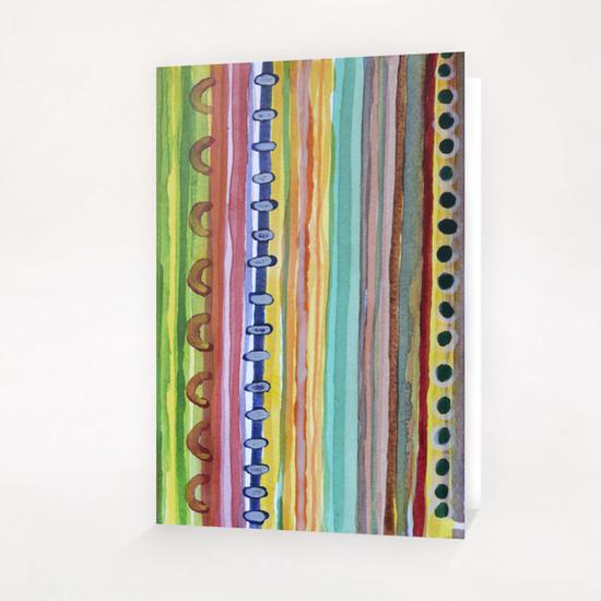 Striped Curtain Greeting Card & Postcard by Heidi Capitaine