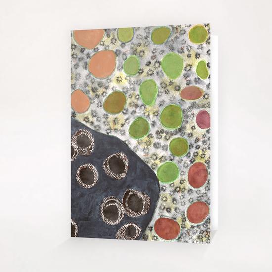 Playful Yin and Yang Pattern Greeting Card & Postcard by Heidi Capitaine