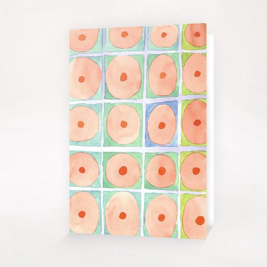 Simple Pink Circles Pattern  Greeting Card & Postcard by Heidi Capitaine