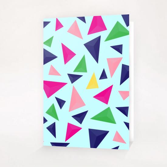 Lovely Geometric Background X 0.5 Greeting Card & Postcard by Amir Faysal