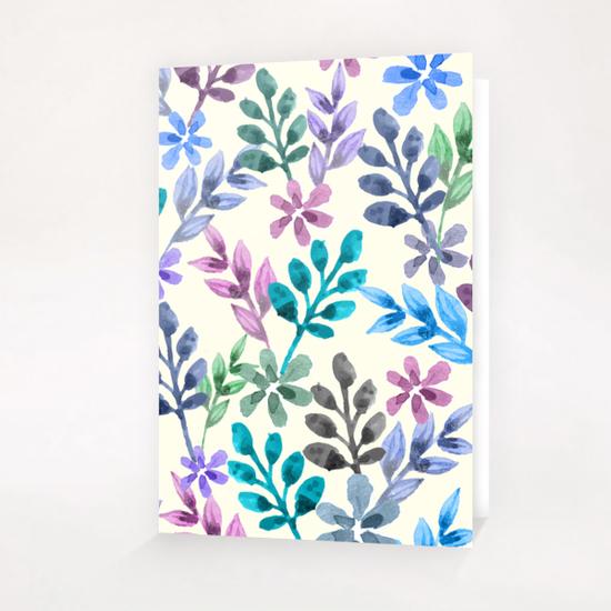 Watercolor Floral X 0.2 Greeting Card & Postcard by Amir Faysal