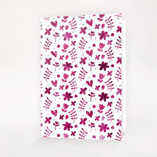 LOVELY FLORAL PATTERN X 0.6 Greeting Card & Postcard by Amir Faysal