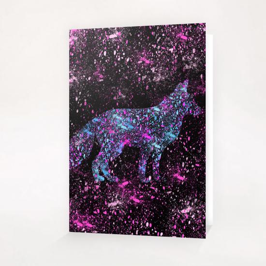 Cosmic Fox Greeting Card & Postcard by Amir Faysal