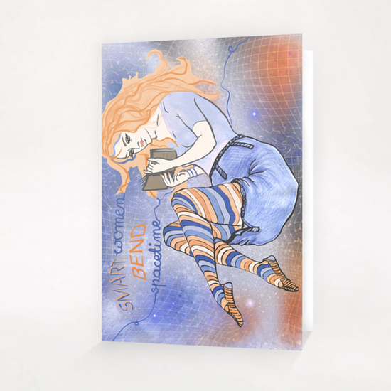 Smart women bend spacetime Greeting Card & Postcard by IlluScientia