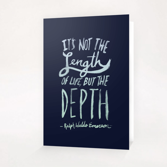 Depth Greeting Card & Postcard by Leah Flores