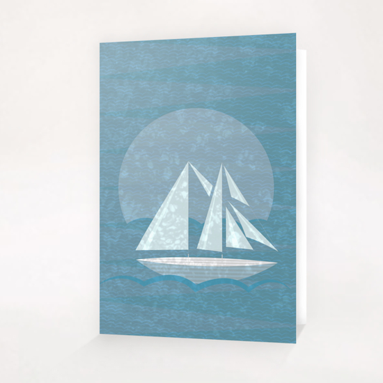 Sailing II Greeting Card & Postcard by ivetas