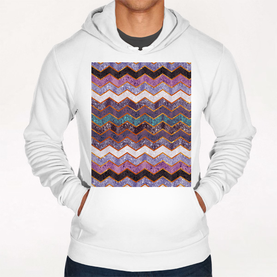 Abstract Chevron X 0.1 Hoodie by Amir Faysal