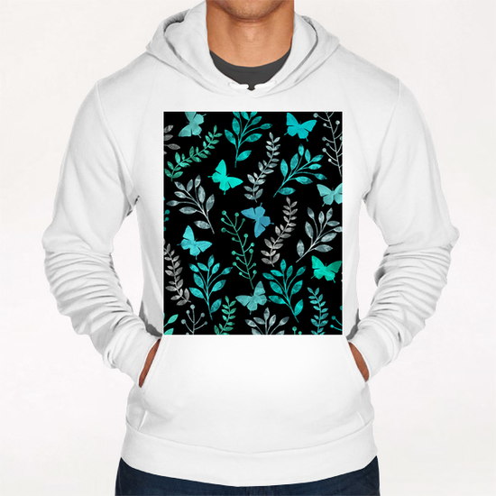 Floral and Butterfly Hoodie by Amir Faysal