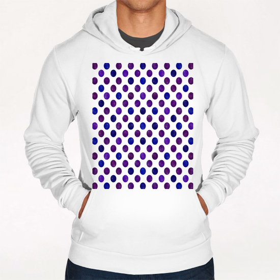 Watercolor Polka Dots  X 0.3 Hoodie by Amir Faysal