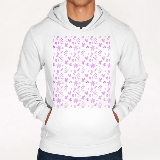 LOVELY FLORAL PATTERN X 0.7 Hoodie by Amir Faysal