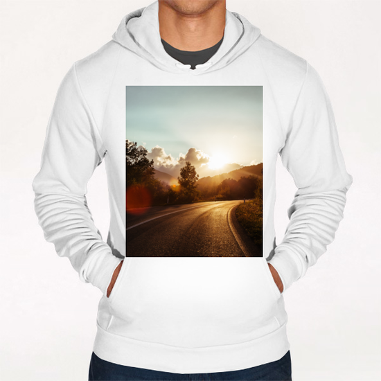 Mountains in the background XI Hoodie by Salvatore Russolillo