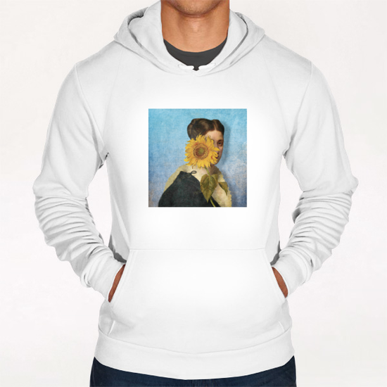 Girl with Sunflower 2 Hoodie by DVerissimo