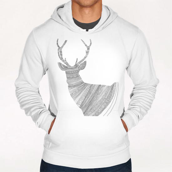 Stag / Deer  Hoodie by Florent Bodart - Speakerine