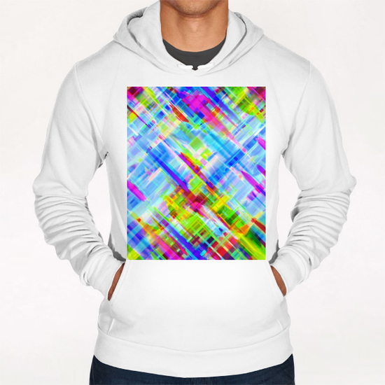 Colorful digital art splashing G468 Hoodie by MedusArt