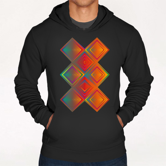 Gradient Squares Hoodie by Vic Storia