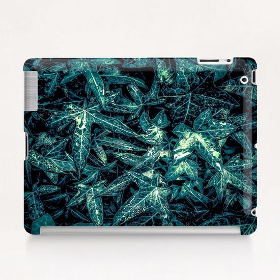 green leaves texture abstract background Tablet Case by Timmy333