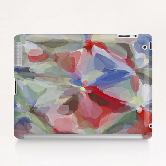 circle pattern abstract background in red blue green brown Tablet Case by Timmy333