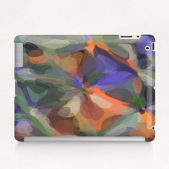 circle pattern abstract background in green orange purple Tablet Case by Timmy333