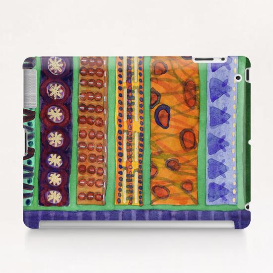 Bordered Catchy Creative Stripes  Tablet Case by Heidi Capitaine