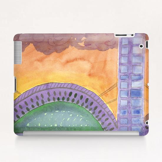 Bridge at Sunset Tablet Case by Heidi Capitaine