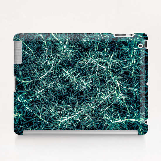 closeup green plant texture abstract Tablet Case by Timmy333