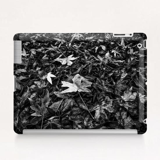 maple leaves texture in black and white Tablet Case by Timmy333