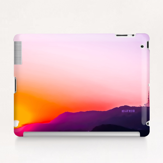 Hollywood sign in California, USA with summer sunset sky Tablet Case by Timmy333