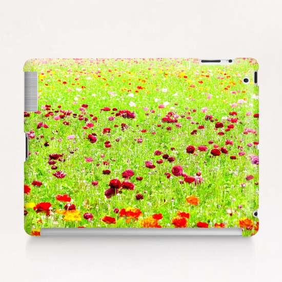 blooming flower field Tablet Case by Timmy333