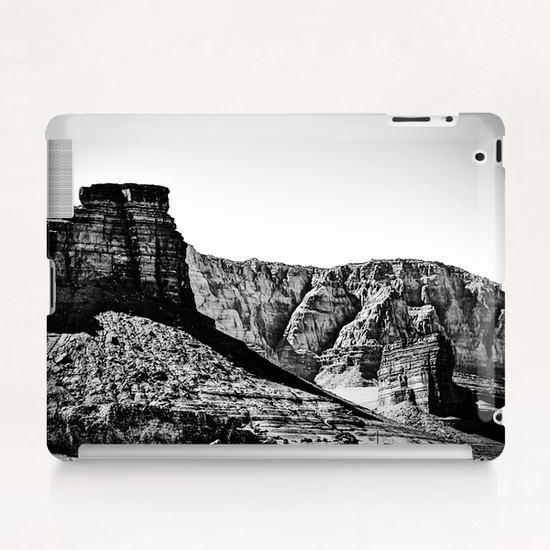 rocky mountain in Utah, USA in black and white Tablet Case by Timmy333