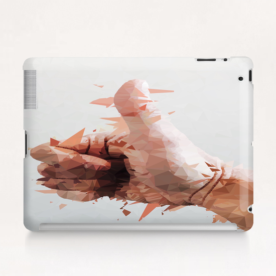 splash geometric thumbs up abstract background Tablet Case by Timmy333