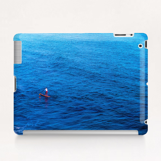 surfing with blue ocean Tablet Case by Timmy333