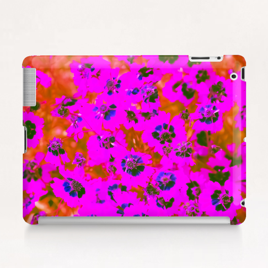 blooming pink flower with brown background Tablet Case by Timmy333