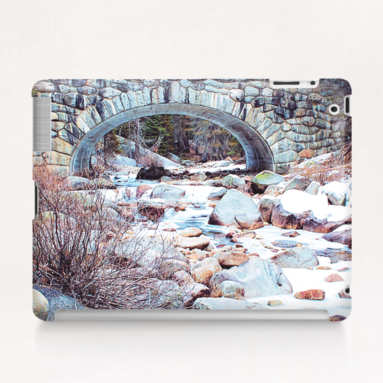 river covered with snow at Sequoia national park, USA Tablet Case by Timmy333