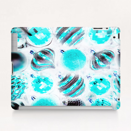 blue Christmas decoration light with white background Tablet Case by Timmy333