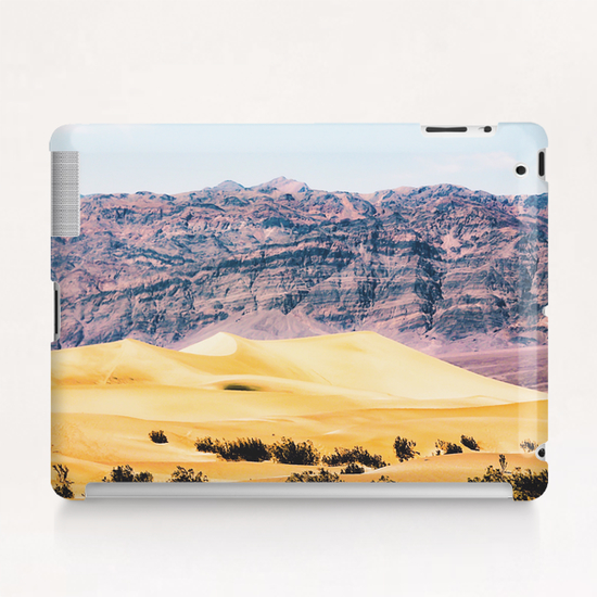 sand desert with mountain background at Death Valley national park, USA Tablet Case by Timmy333