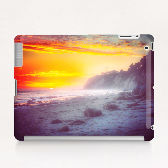 California summer beach sunset with beautiful cloudy sky Tablet Case by Timmy333