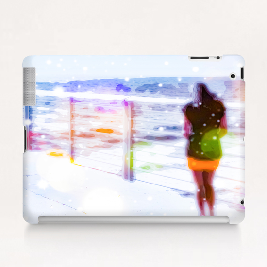 standing alone at the beach with summer light Tablet Case by Timmy333