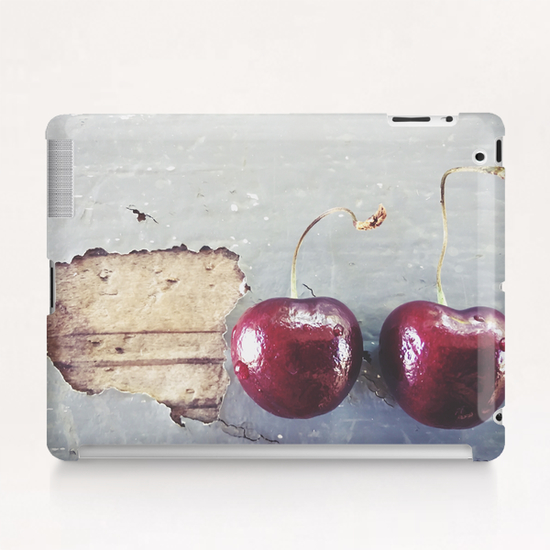 fresh cherry on the wooden table Tablet Case by Timmy333