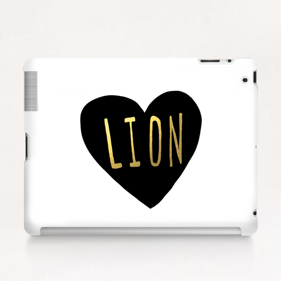 Lion Heart Tablet Case by Leah Flores