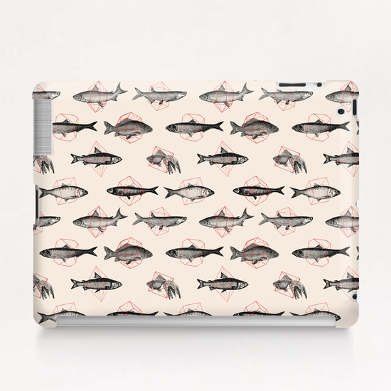 Fishes Repeat Tablet Case by Florent Bodart - Speakerine