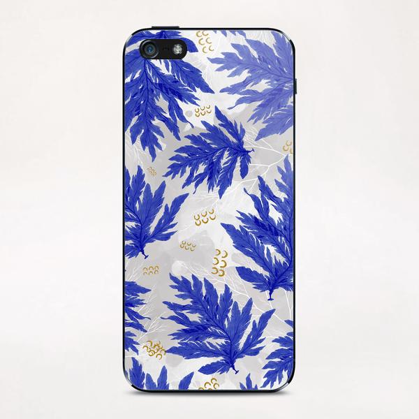 Coral Blue iPhone & iPod Skin by mmartabc