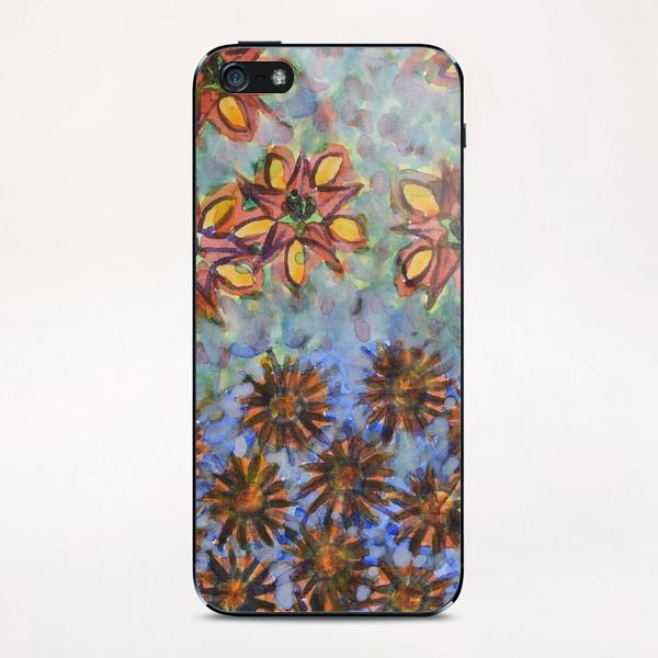 Asters and Paradise Flowers iPhone & iPod Skin by Heidi Capitaine