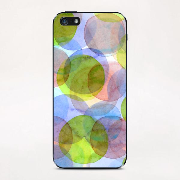 Green Red Blue Circles iPhone & iPod Skin by Heidi Capitaine