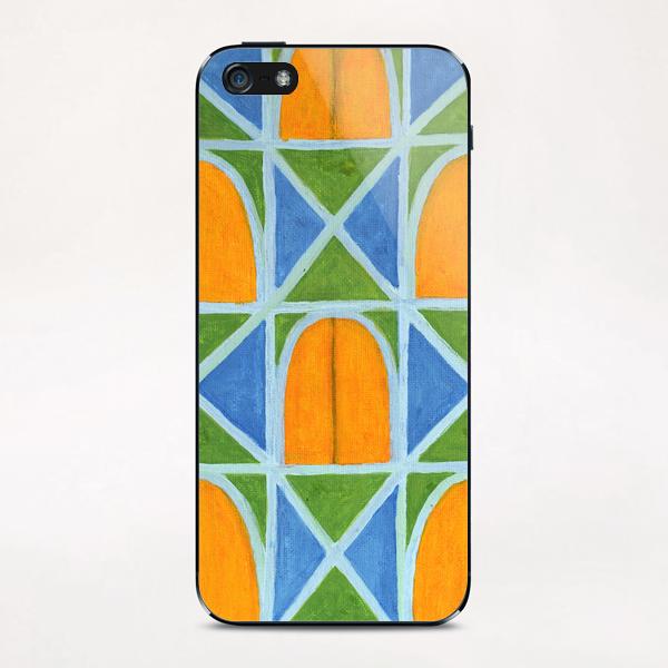 Lighted Arched Windows Pattern  iPhone & iPod Skin by Heidi Capitaine