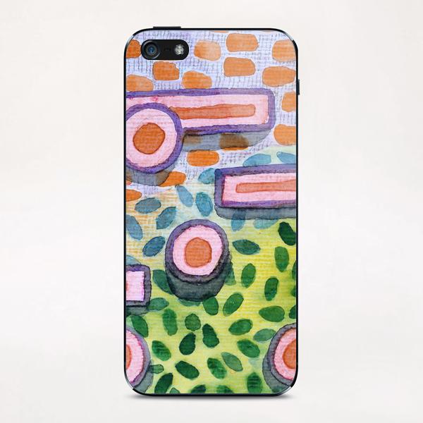 Bars and Dots on a Lawn  iPhone & iPod Skin by Heidi Capitaine