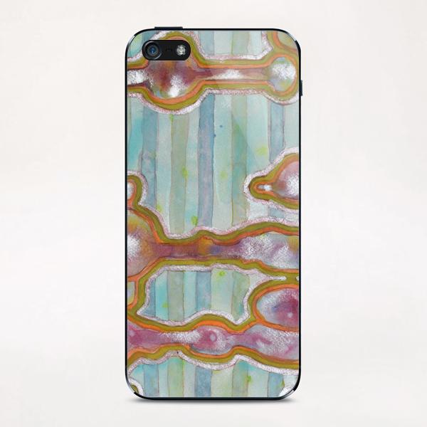 Iridescent Splashes and Stripes iPhone & iPod Skin by Heidi Capitaine