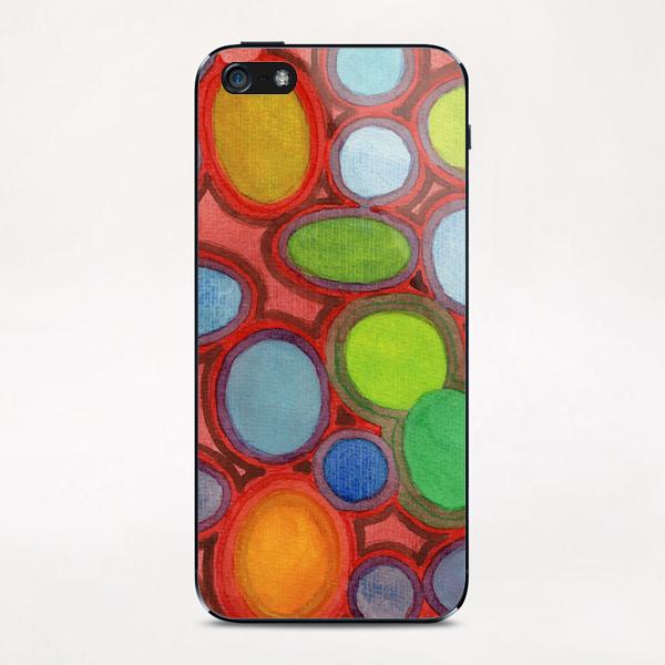 . Abstract Moving Round Shapes Pattern  iPhone & iPod Skin by Heidi Capitaine