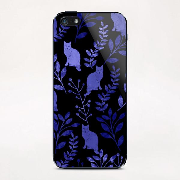 Floral and Cat X 0.1 iPhone & iPod Skin by Amir Faysal