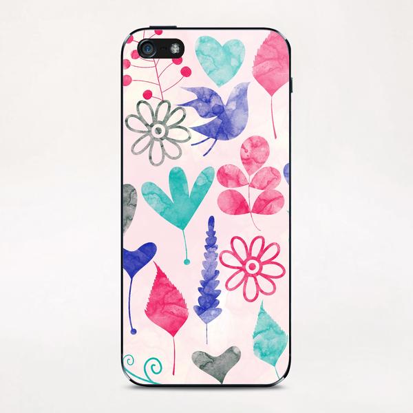 LOVELY FLORAL PATTERN X 0.4 iPhone & iPod Skin by Amir Faysal