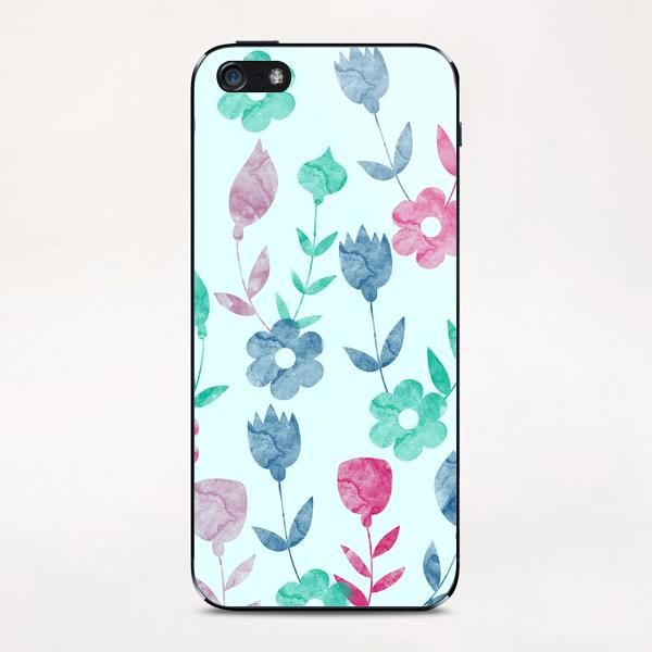 LOVELY FLORAL PATTERN X 0.5 iPhone & iPod Skin by Amir Faysal